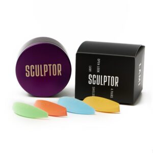 Sada silikonových štítů pro laminaci řas OPEN LOOK, 4 páry, COLOR MIX, SCULPTOR